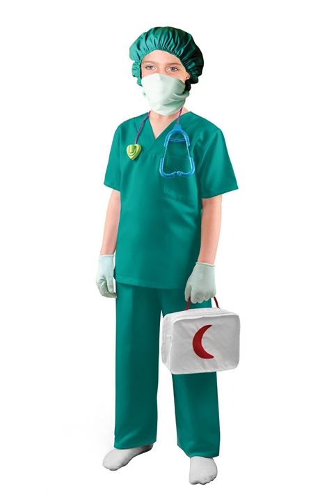 OULABİMİR Doktor Kostümü Ameliyat Cerrah Kıyafeti