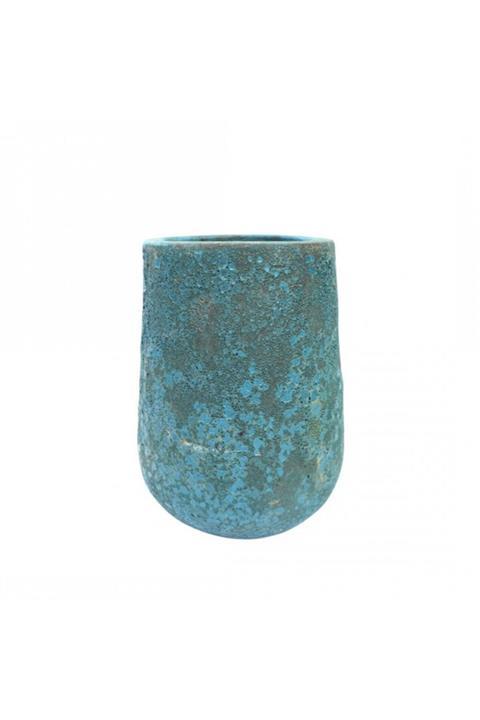Greenmall Turkuaz Mercan Kaplama Brooklyn Orta Boy Saksı