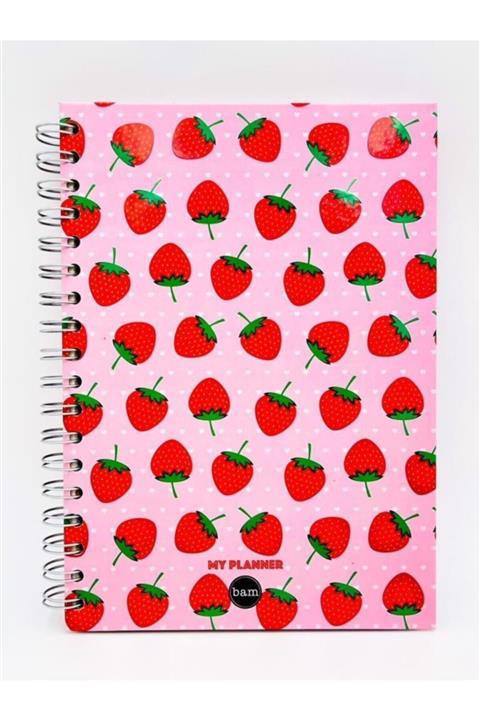 EFBUTİK Telli Planlayıcı Defter Ajanda - Çilek