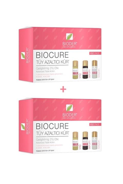 Bioder Yüz Bölgesi İçin Bitkisel Tüy Azaltıcı 3'lü Serum 2 Adet