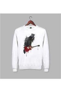 Darkia Guns N Roses Slash Baskılı Uzun Kollu Sweat - Sweatshirt