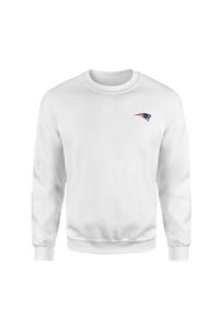 NSJ SPORTIVE Unisex New England Patriots Superior Logo Beyaz Sweathsirt