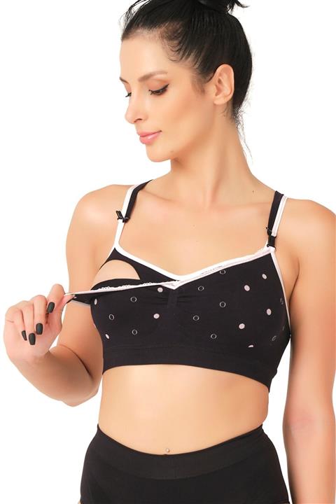 Emay Seamless Toparlayıcı Özellikli Emzirme Sütyeni 5310 Siyah