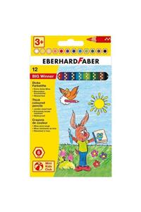 Eberhard Faber Bıg Winner Jumbo Altıgen Kuruboya 6mm 12 Renk