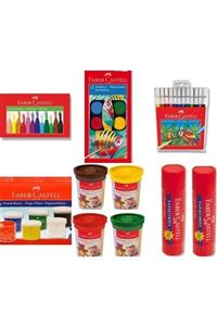 Faber Castell Pastel Kuru Sulu Parmak Boyası Kırtasiye Seti