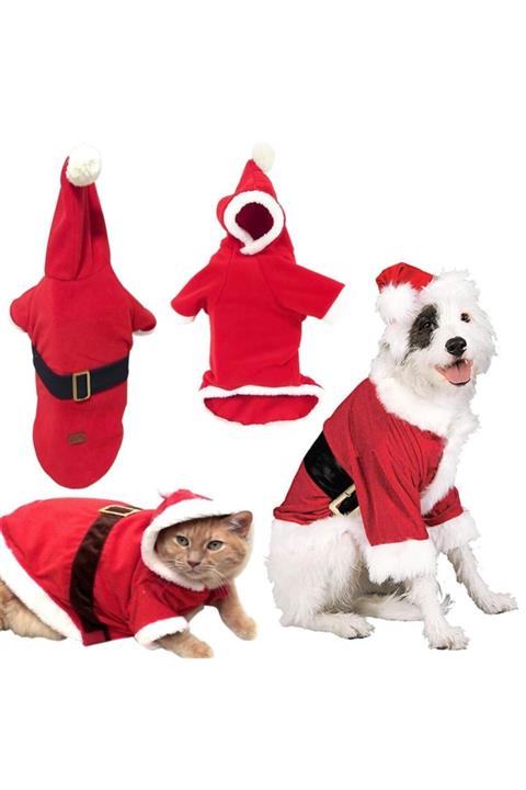 letsgetpet Kedi & Köpek Noel Baba Kıyafeti