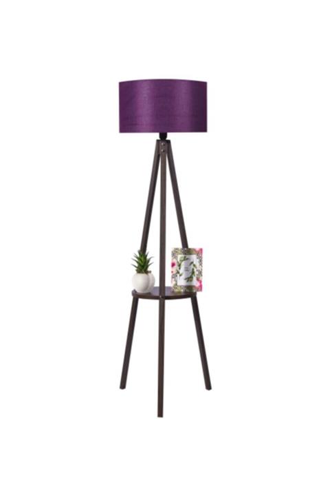 uygunsa Ayaklı Sehpalı Köşe Lambası Abajur Lambader