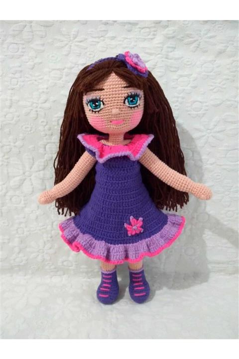 Dusa Tekstil Mint Oyuncak Amigurumi Zeynep Bebek Organik Oyuncak