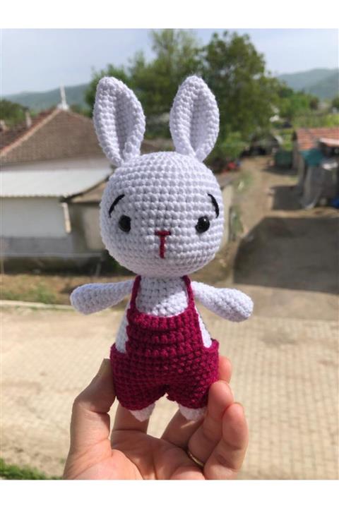 USTAHOBİEVİ Örgü Sevimli Tavşan Oyuncak Amigurumi