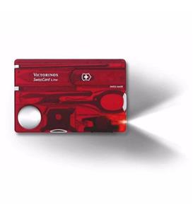 Victorinox Swisscard Lite Şeffaf Kırmızı 0.7300.T