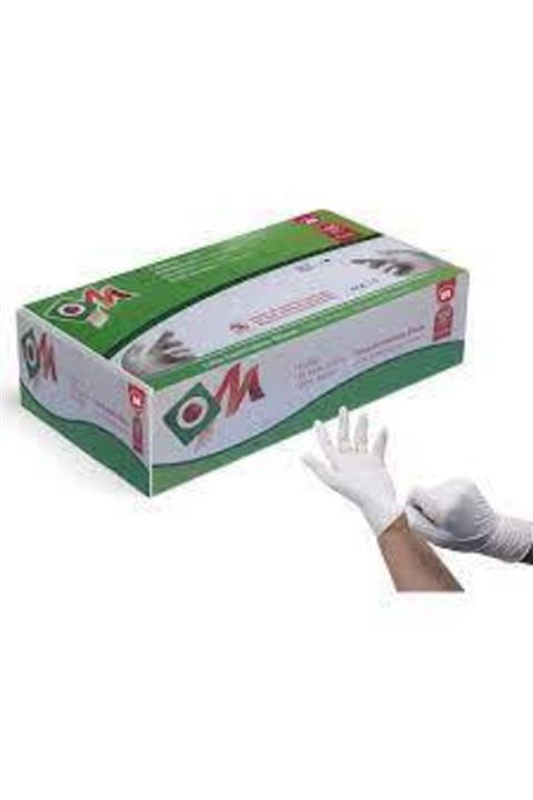 Om Beyaz S Beden Pudralı Eldiven