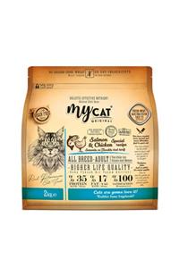 My Cat Mycat %70 Tahılsız Somonlu Ve Tavuklu Özel Tarif (2kg)all Breed-tüm Irklar Için Kedi Maması