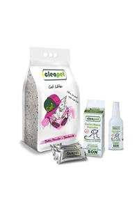 Cleapet Kedi Kumu 10 lt Pudralı + 1 Nano Mendil + 1 Nano Sprey 150ml