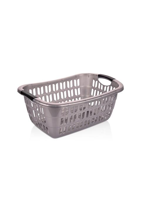 ASlife Metalik Dikdörtgen Çamaşır Sepeti 25 L