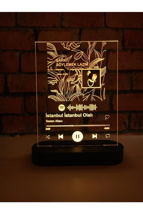 PETRADESIGN Sezen Aksu - Istanbul Istanbul Olalı Spotify Temalı Lamba