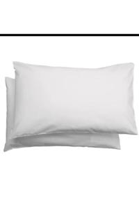 Elfin 2'li Yastık Kılıfı 50x70+20cm Kapaklı Beyaz
