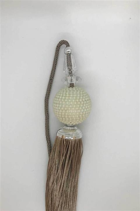 LUCIEN Incili Sarkıt Vizon Perde Aksesuarı