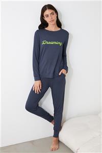 TRENDYOLMİLLA Antrasit Jogger Örme Pijama Takımı THMAW21PT0057