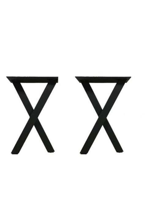 Abronya Bank Ayağı Metal X Sehpa Bench Sandalye Ayağı