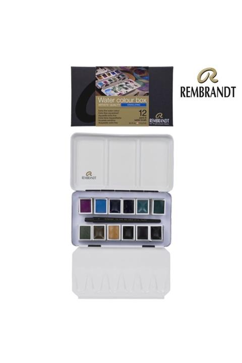 Rembrandt Sulu Boya Seti 12 Renk + Fırça Granulating