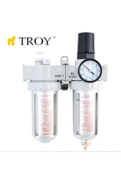 TROY 18624 Şartlandırıcı (filtre + Regülatör + Yağlayıcı) 1/4\