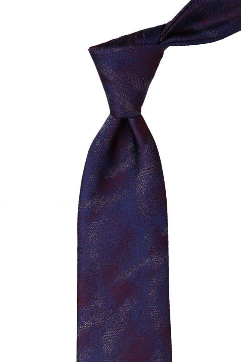 Kravatkolik Mürdüm Kum Desen Mendilli Klasik Kravat Kk10538