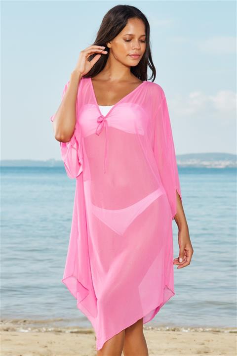 Pierre Cardin Kadın Açık Fuşya V Yaka Tunik Pareo 167827 167827