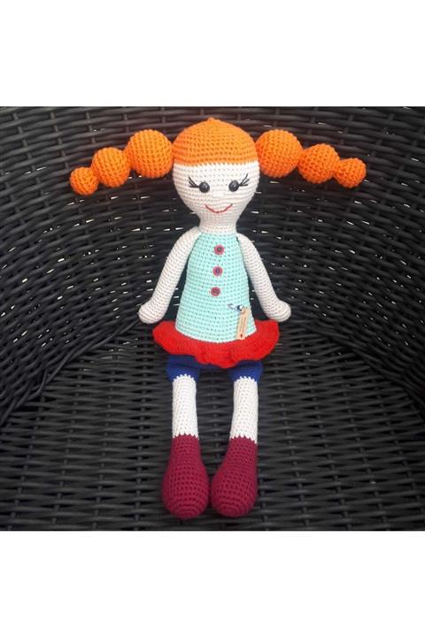 Tomars Organik Oyuncak Amigurumi Turuncu Bebek