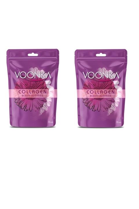Voonka Beauty Collagen Gummies Portakal Ve Limon Aromalı 30 Çiğnenebilir Tablet 2 Adet