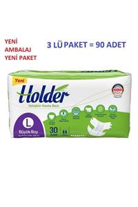 Holder Belbantlı Hasta Bezi Large (Büyük Boy) 3 Lü Paket 90 Adet