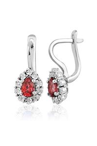 Emel Pırlanta 1.52 Ct. Pırlanta Yakut Küpe
