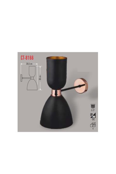 Cata Ct-8166 Dekoratif Aplik(SİYAH BAKIR-AMPULSUZ)