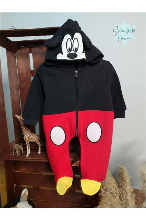 Murat Baby Mickeymouse Fermuarlı Tulum