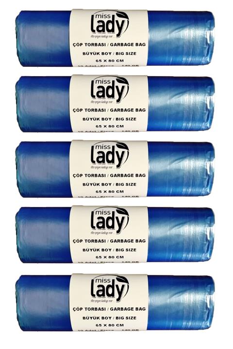 Miss Lady 5 Adet Çöp Torbası Büyük 10 Lu