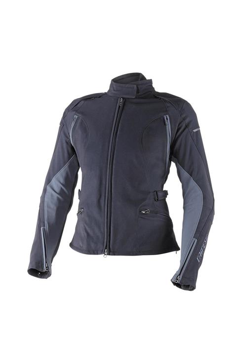 Dainese Kadın Siyah Fermuarlı Motorcu Montu