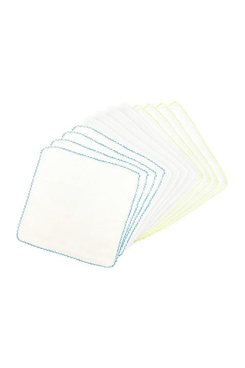 Sema Bebe Sema Baby Mermerşahi Bebek Mendil 12 ’ Li Ağız Bezi - Mavi