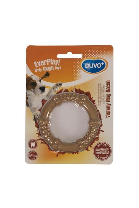 Pet Corn Duvo+ Yummy Ring Bacon Köpek Çiğneme Oyuncağı 12,5 Cm