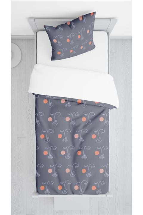 SEWINLAND Decoars Portre Figürlü Kadife Dekoratif Yatak Örtüsü