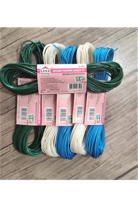 LEVA HAUSE İpek Çamaşır İpi 6'lı 10 mt X 6 Adet
