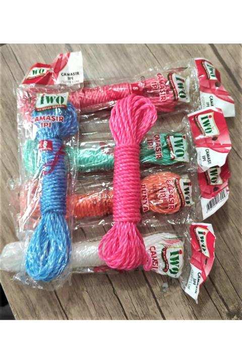 İWO 6'lı Çamaşır Ipi 8 Mt X 6 Ad