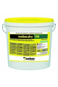 WEBER Dry 706 Plus Bitüm Esaslı Süper Elastik Su Yalıtım Malzemesi Perde Beton Izolasyon