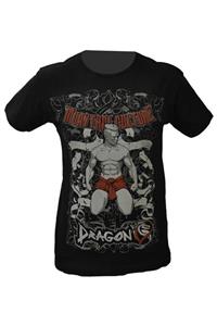 Dragon Unisex Siyah Renk Culture Kick Boks Ve Muay Thai Tişörtü