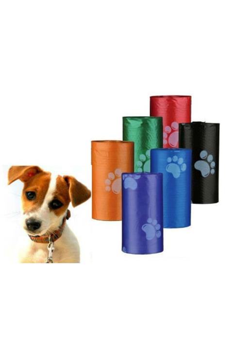 Kastore Evcil Hayvanlar Için Pati Desenli 3 Adet Kaka Poşeti