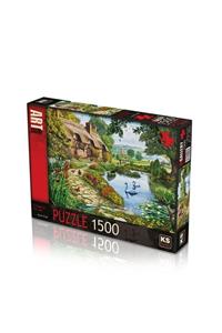 Ks Puzzle 22007 Cottage By The Lake 1500 Parça Puzzle