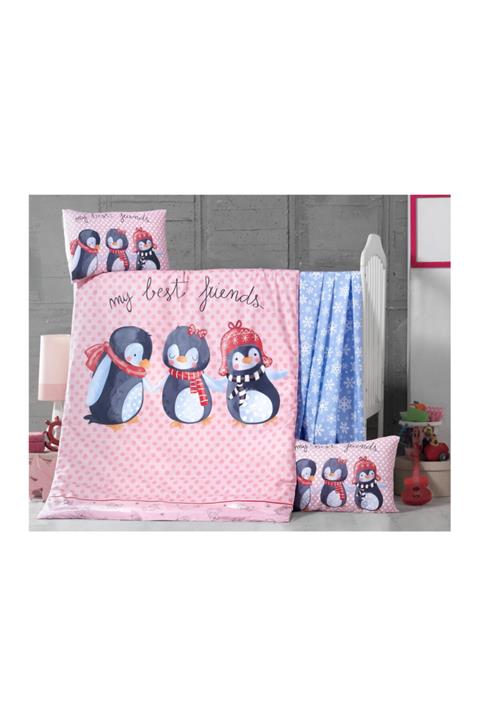 Victoria Kırmızı Bebek Nevresim Takımı 02