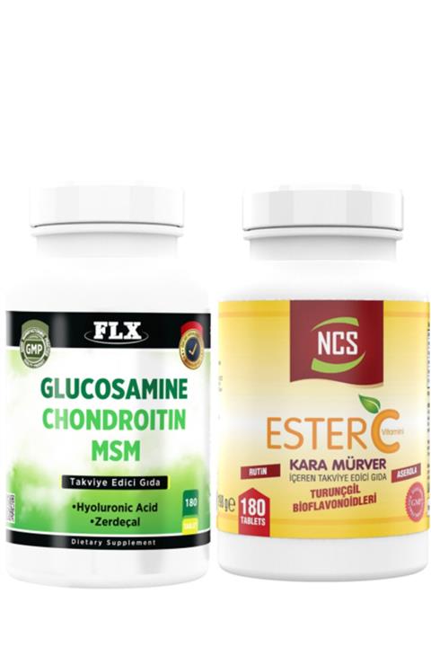 FLX Glucosamine Chondroitin Msm 180 Tablet Ester C Vitamin180 Tablet