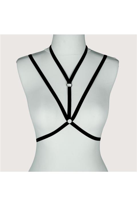 MADAME FREYA Kadın Bermuda Siyah Fantezi Harness Vücut Aksesuarı