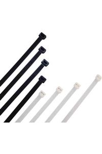 zenıth klips Kablo Bağı  Plastik Kelepçe  Cırt Kelepçe 4,8x250 Beyaz 100 Adet Paket