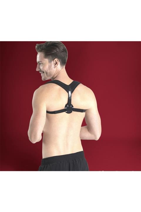 VIZOR Unisex Siyah Pratik Klavikula Dik Duruş Bandajı