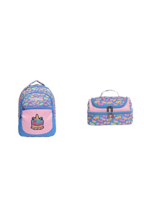 KAUKKO Kids Love Marsmellow Sırt Çantası Simli L5020 Artı Beslenme Çantası Hediyeli